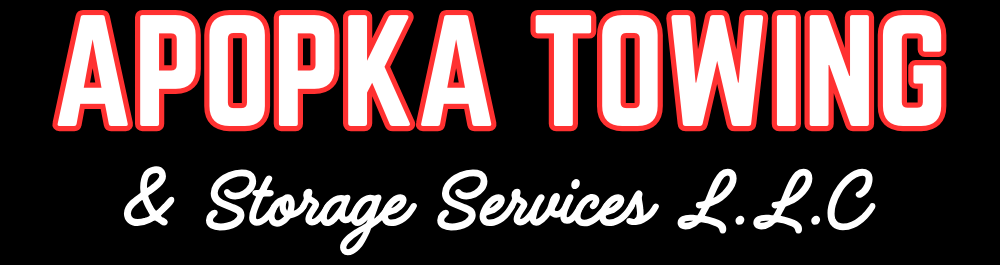 apopka towing & storage services logo with black background