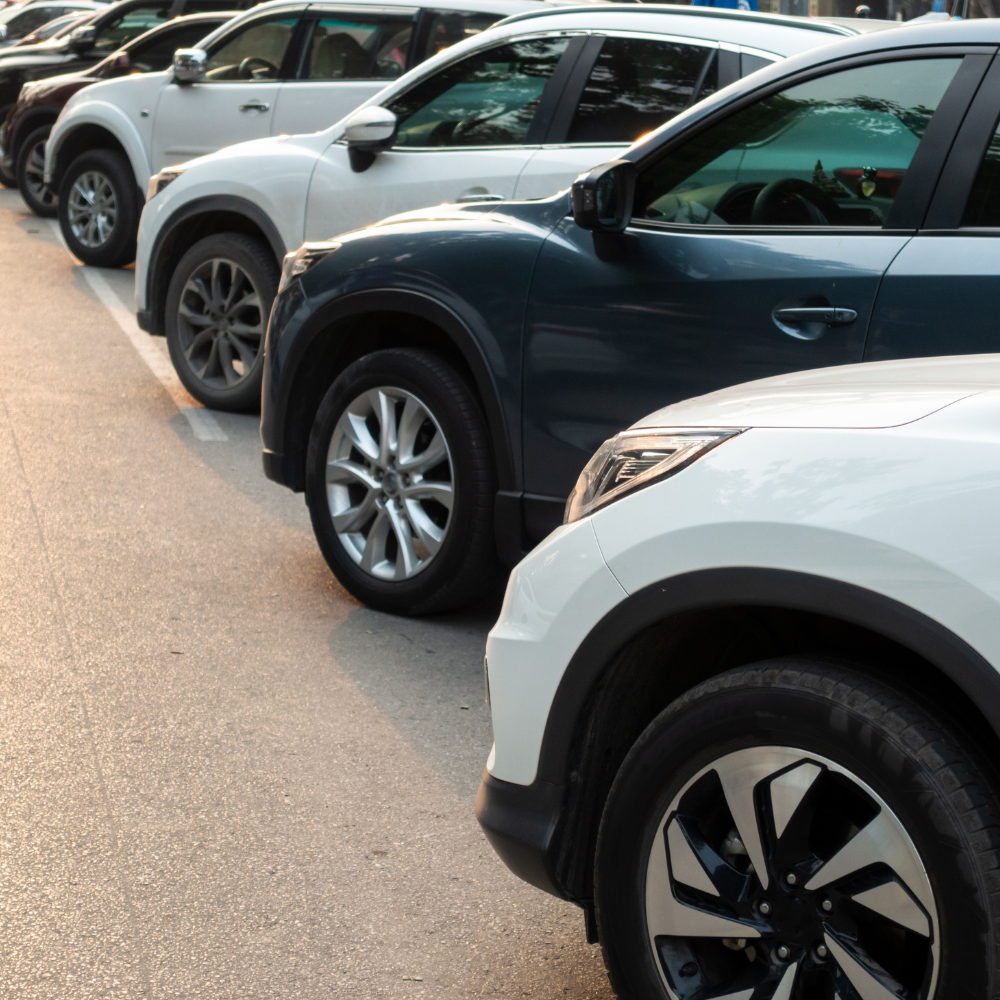 cars lined up in a storage facility - auto storage apopka, fl